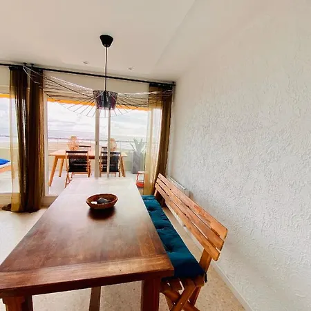 Rose Des Sables- Appartement Familial - Terrasse - Parking- 1Ere Ligne Mer Carnon *