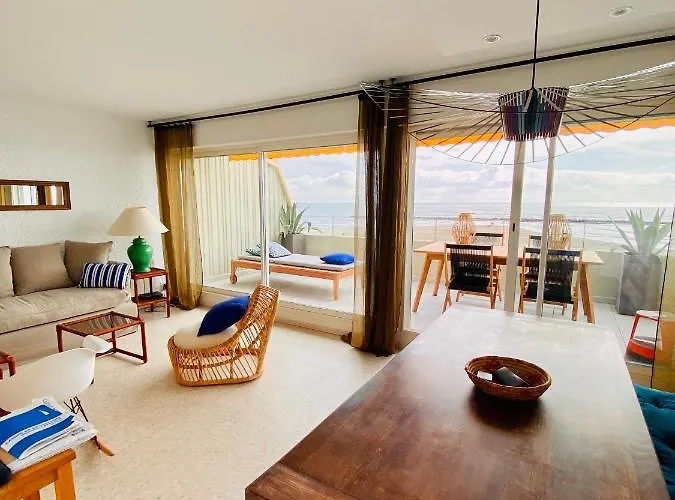 Daire Horizon Bleu - Familial - Terrasse - Parking- 1ere Ligne Carnon Mauguio